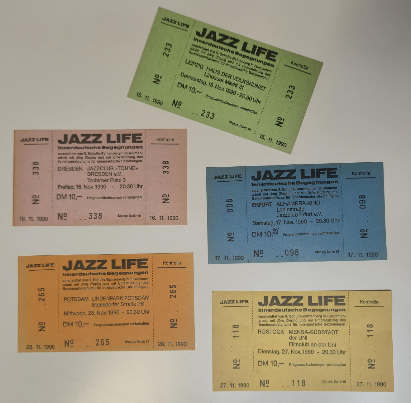 Eintrittskarten "Jazz Life"